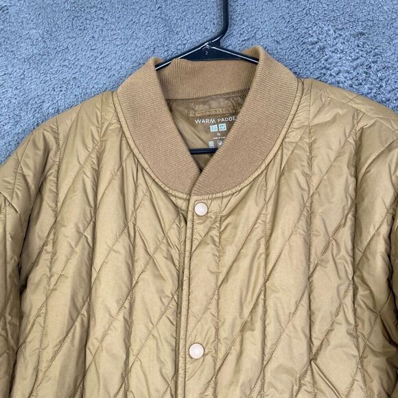 Uniqlo HeatTech Warm Padded Jacket Men's Size XL Snap Button Up 449729 - Picture 2 of 11